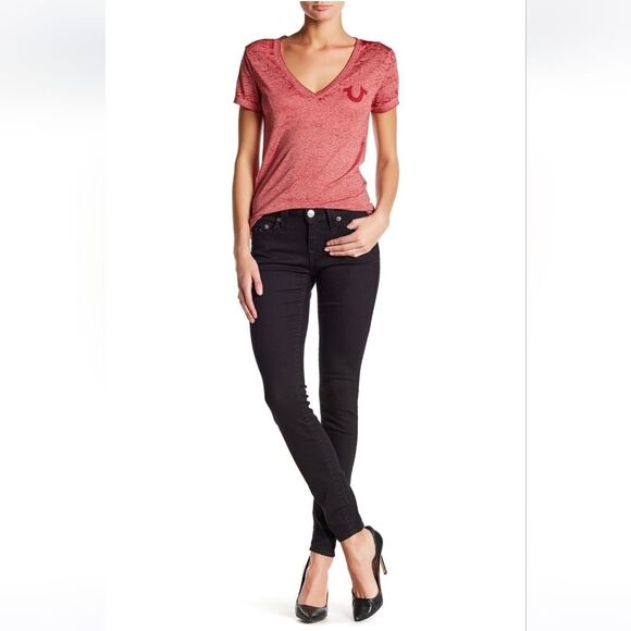 True Religion Women's Curvy Skinny Fit Stretch Jeans Size 27 - Picture 1 of 7